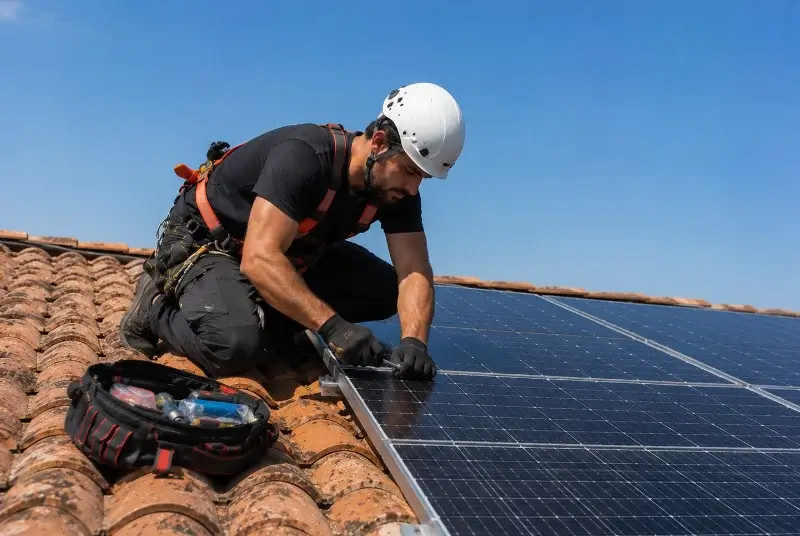 Maintenance et monitoring de panneaux solaires à Pissotte